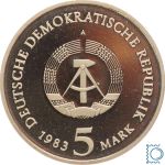 DDR 5 Mark 1983 - Schlosskirche zu Wittenberg - aus PP