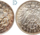 Hansestadt Bremen, 2 Mark 1904 J, Kursmünze, J.59, Silber, PATINA!