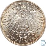 Hansestadt Bremen, 2 Mark 1904 J, Kursmünze, J.59, Silber, PATINA!