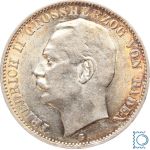 BADEN, 3 Mark 1912 G, Großherzog Friedrich II., J.39, Silber