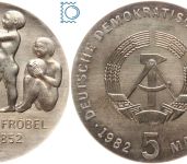 DDR 5 Mark 1982 - Friedrich Fröbel - stempelglanz - J.1584