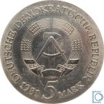 DDR 5 Mark 1981 - Tilman Riemenschneider - stempelglanz - J.1580