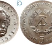 DDR 5 Mark 1979 - Albert Einstein - stempelglanz - J.1572