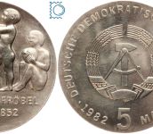 DDR 5 Mark 1982 - Friedrich Fröbel - stempelglanz - J.1584