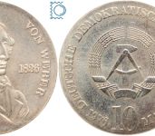 DDR 10 Mark 1976 - Carl Maria von Weber - stempelglanz - J.1562