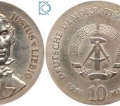 DDR 10 Mark 1978 - Justus von Liebig - stempelglanz - J.1567