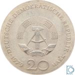 DDR 20 Mark 1979 - Gotthold Ephraim Lessing - stempelglanz - J.1571