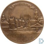 Frankfurt, Stadt - Bronzemedaille Preismedaille der XIV. Regatta 1933, mattiert