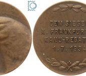 Frankfurt, Stadt - Bronzemedaille Preismedaille der X. Kanu-Regatta 1934 - Adlerkopf