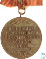 Frankfurt, Stadt - Bronzemedaille Preismedaille der 6. Regatta 1932