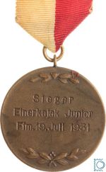 Frankfurt, Stadt - Bronzemedaille Preismedaille Einer-Kajak Junior 1931