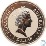 Australien 1994 - 1 Dollar Kookaburra - 1 Unze Silber - BU in original Kapsel