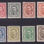 Luxemburg 1906 MiNr. 72-79 postfrisch - Freimarken: Großherzog Wilhelm IV.