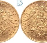 Kaiserreich, 10 Mark Lübeck 1904 A, Stadtwappen, J.227