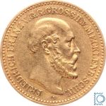 Kaiserreich, 10 Mark Mecklenburg 1878 A, Friedrich Franz II. (1842-1883), J.231