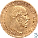 Kaiserreich, 20 Mark Mecklenburg 1872 A, Friedrich Franz II. (1842-1883), J.230