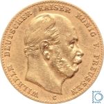 Kaiserreich, 10 Mark Preussen 1876 C, Kaiser Wilhelm I. (1861-1888), J.245C