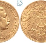 Kaiserreich, 10 Mark Preussen 1892 A, Kaiser Wilhelm II. (1888-1918), J.251