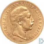 Kaiserreich, 10 Mark Preussen 1892 A, Kaiser Wilhelm II. (1888-1918), J.251