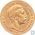 Kaiserreich, 10 Mark Preussen 1895 A, Kaiser Wilhelm II. (1888-1918), J.251