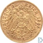 Kaiserreich, 10 Mark Preussen 1895 A, Kaiser Wilhelm II. (1888-1918), J.251
