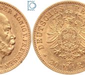 Kaiserreich, 20 Mark Preussen 1878 C, Kaiser Wilhelm I. (1861-1888), J.246