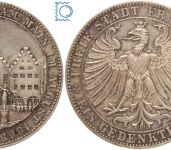 Frankfurt, 1 Taler 1863, Fürstentag Frankfurt am Main, Vereinstaler - TOP!