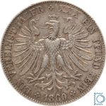 Freie Stadt Frankfurt - Vereinsthaler - Taler 1860 - Frauenkopf - Silber