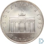 DDR 20 Mark 1990 SILBER - Brandenburger Tor - stempelglanz