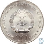 DDR 20 Mark 1990 SILBER - Brandenburger Tor - stempelglanz