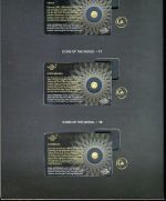 Ruanda 15 x 10 FRW je 1/200 Oz Goldmünze | Icons of the World 999 Feingold