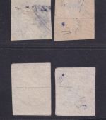SCHWEIZ 1854 - MiNr. 13-16 gestempelt, Sitzende Helvetia Strubeli