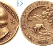 Medaille INDIANA Sesquicentennial Medal 1816-1866