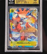 One Piece Monkey D. Luffy · P 036 Pre-Release Winner BGS 10 OP-04