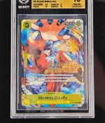 One Piece Monkey D. Luffy · P 036 Pre-Release Winner BGS 10 OP-04