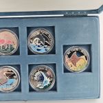 Kuba Cuba Satz 6 x Pesos 1994 Silber - Tiere der Karibik - Farbmünzen Box & Zertifikat
