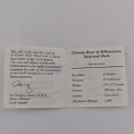 Cook Islands 25 Dollar 1996 | Yellowstone Grizzly Bear| 5 oz Silber | Box + CoA
