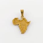 Afrika-Anhänger aus Gold | 750 / 2,54 g