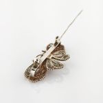 Filigrane Schmetterling-Brosche aus Silber