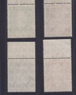 Bund, Michel Nr. 156-159 Oberrand postfrisch - Helfer der Menschheit (III)