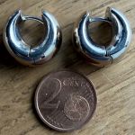 WEMPE Creolen aus Weißgold | 750 / 14,16g
