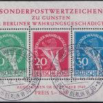 Berlin Block 1 gestempelt ERSTTAG mit NAGELNEUEM ATTEST Schlegel BPP