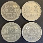 BRD - 2 DM 1951 DFG J komplett- Trauben und Ähren - Satz - Komplettsatz!
