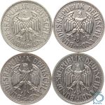 BRD - 2 DM 1951 DFG J komplett- Trauben und Ähren - Satz - Komplettsatz!