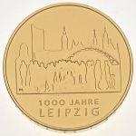 10 € - 1000 Jahre Leipzig - 2015 - vergoldet