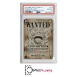One Piece Wanted Set Shanks Luffy Buggy Teach · OP09 4x PSA 10 | Certs in Folge