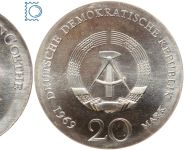 DDR 20 Mark 1969 - Johann Wolfgang von GOETHE - stempelglanz - J.1525
