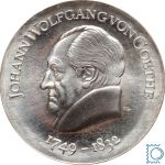 DDR 20 Mark 1969 - Johann Wolfgang von GOETHE - stempelglanz - J.1525