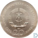 DDR 20 Mark 1972 - Lucas Cranach - stempelglanz - J.1538
