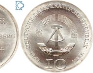 DDR 10 Mark 1968 - Johann Gutenberg - stempelglanz - J.1523